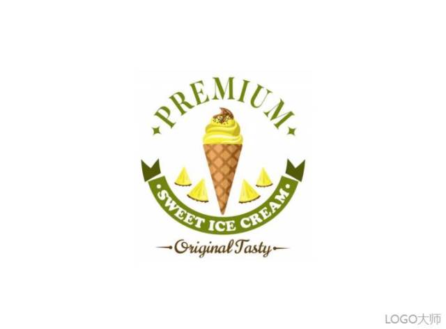 冰淇淋店品牌logo设计合集