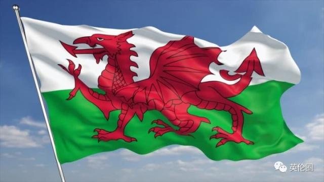 拿 威尔士的国旗来说,就是一个典型的西方龙的形象,红龙便是威尔士的