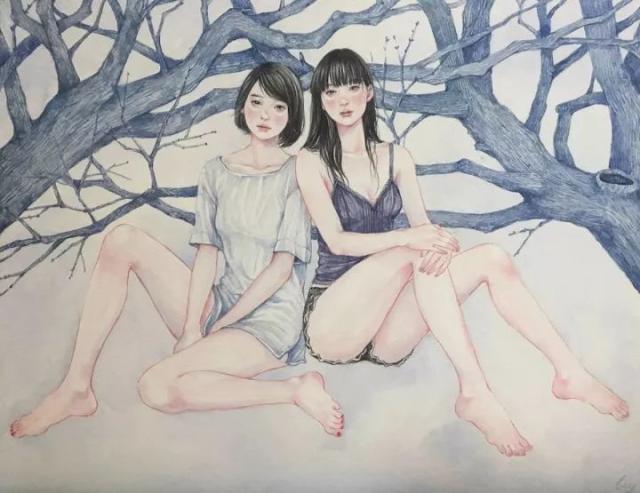 这个日本小姐姐有点污,她的每一幅画都让人浮想联翩,脸红心跳