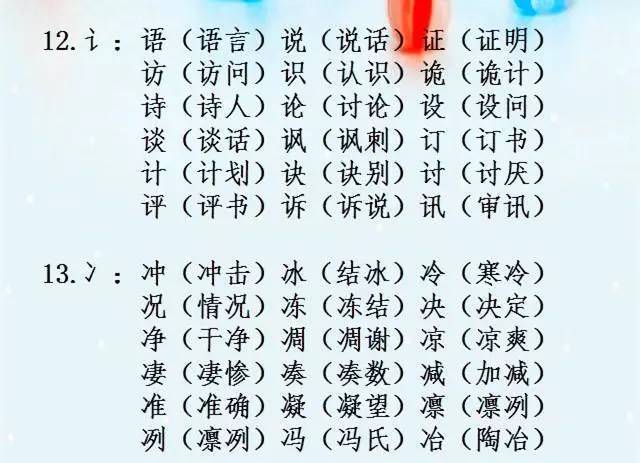 小学语文"辨字组词"大全!