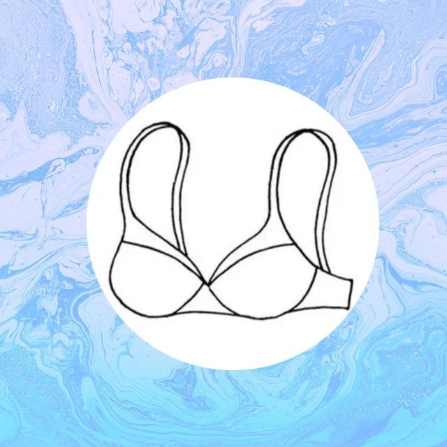 1/2罩杯内衣 二分之一罩杯胸罩可遮住一半乳房,罩杯上缘略呈凸弧状