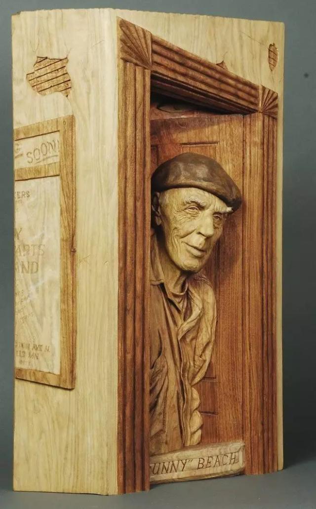 美国木雕大师:fred cogelow和他木头里的人物肖像