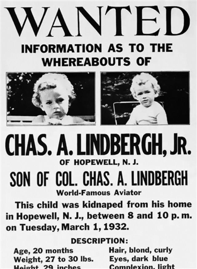 林德伯格绑架案的寻人启事